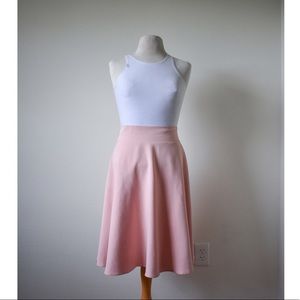 Casual High Waisted A-line Flare Skirt